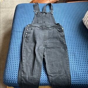 JCrew Factory Black Denim Overalls